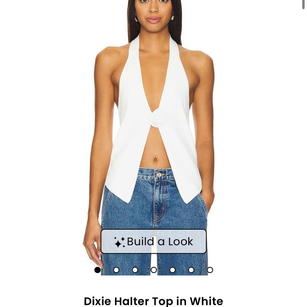 Dixie Halter Top in White - More To Come